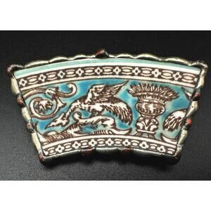 Brooch Handmade by Susan Miller Porcelain Artistic Design Beautifully Unique